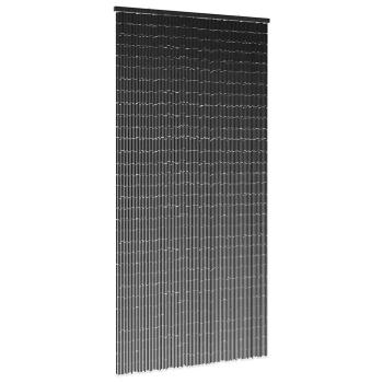 ARDEBO.de - Insekten-Türvorhang Dunkelgrau 100x200 cm Bambus