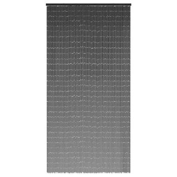 Insekten-Türvorhang Dunkelgrau 100x200 cm Bambus