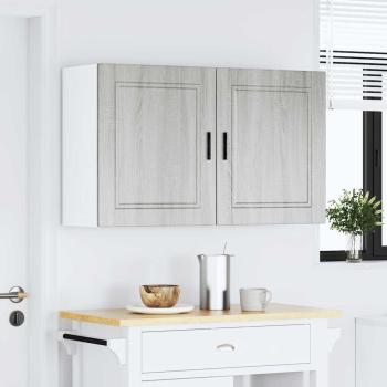 Küchen-Hängeschränke 2 Stk. Porto Grau Sonoma Holzwerkstoff