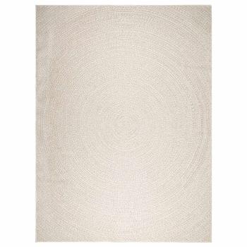 Teppich ZIZUR Creme 240x340 cm Jute-Optik Indoor und Outdoor