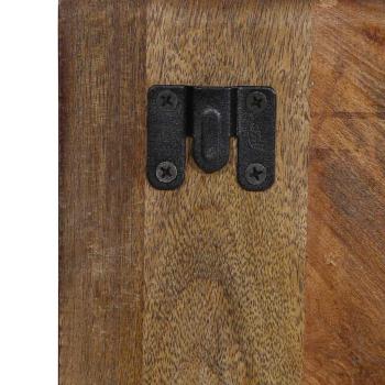 Nachttisch Mehrfarbig 50x27x50 cm Altholz Massiv