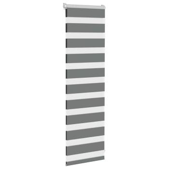 Zebrarollo Dunkelgrau 45x100 cm Stoffbreite 40,9 cm Polyester