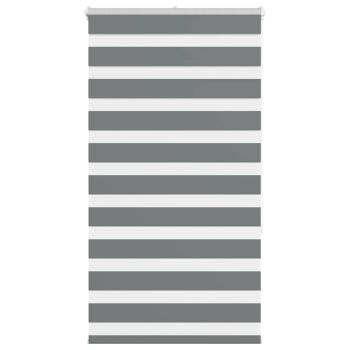 ARDEBO.de - Zebrarollo Dunkelgrau 75x150 cm Stoffbreite 70,9 cm Polyester