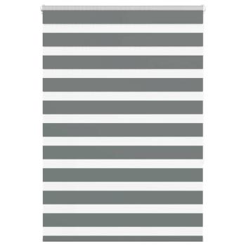 ARDEBO.de - Zebrarollo Dunkelgrau 95x150 cm Stoffbreite 90,9 cm Polyester