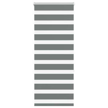 ARDEBO.de - Zebrarollo Dunkelgrau 65x150 cm Stoffbreite 60,9 cm Polyester