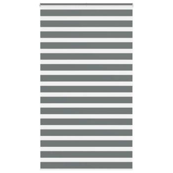 ARDEBO.de - Zebrarollo Dunkelgrau 135x200 cm Stoffbreite 130,9 cm Polyester