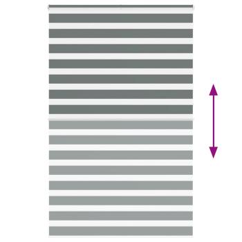 Zebrarollo Dunkelgrau 150x230 cm Stoffbreite 145,9 cm Polyester