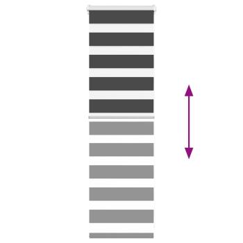 Zebrarollo Schwarz 45x100 cm Stoffbreite 40,9 cm Polyester