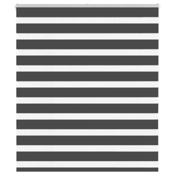ARDEBO.de - Zebrarollo Schwarz 130x100 cm Stoffbreite 125,9 cm Polyester
