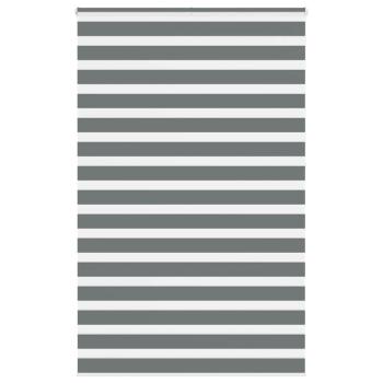 ARDEBO.de - Zebrarollo Dunkelgrau 140x230 cm Stoffbreite 135,9 cm Polyester