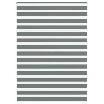 ARDEBO.de - Zebrarollo Dunkelgrau 165x200 cm Stoffbreite 160,9 cm Polyester