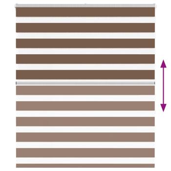 Zebrarollo Braun 125x150 cm Stoffbreite 120,9 cm Polyester