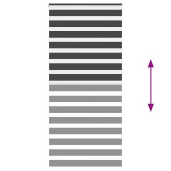 Zebrarollo Schwarz 105x230 cm Stoffbreite 100,9 cm Polyester