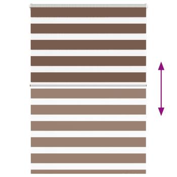 Zebrarollo Braun 95x150 cm Stoffbreite 90,9 cm Polyester