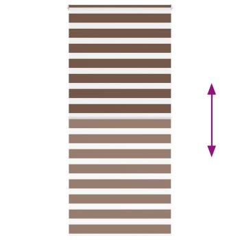 Zebrarollo Braun 100x200 cm Stoffbreite 95,9 cm Polyester