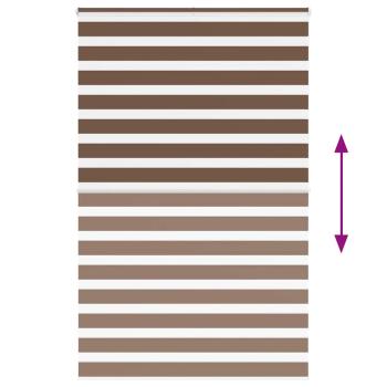 Zebrarollo Braun 140x200 cm Stoffbreite 135,9 cm Polyester