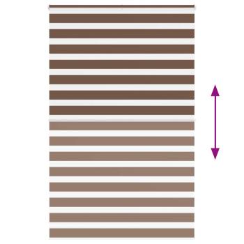 Zebrarollo Braun 140x230 cm Stoffbreite 135,9 cm Polyester