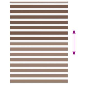 Zebrarollo Braun 155x230 cm Stoffbreite 150,9 cm Polyester