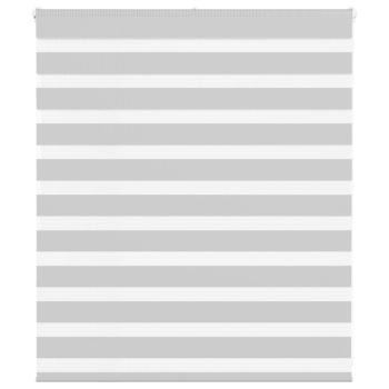 ARDEBO.de - Zebrarollo Hellgrau 120x100 cm Stoffbreite 115,9 cm Polyester
