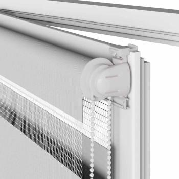 Zebrarollo Hellgrau 60x150 cm Stoffbreite 55,9 cm Polyester