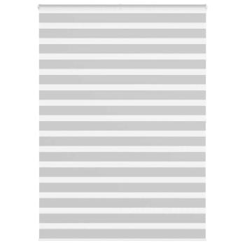 ARDEBO.de - Zebrarollo Hellgrau 165x200 cm Stoffbreite 160,9 cm Polyester