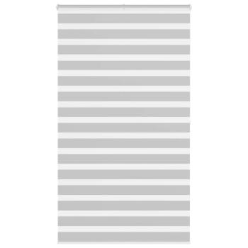 ARDEBO.de - Zebrarollo Hellgrau 130x200 cm Stoffbreite 125,9 cm Polyester