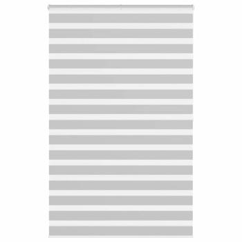 ARDEBO.de - Zebrarollo Hellgrau 140x200 cm Stoffbreite 135,9 cm Polyester