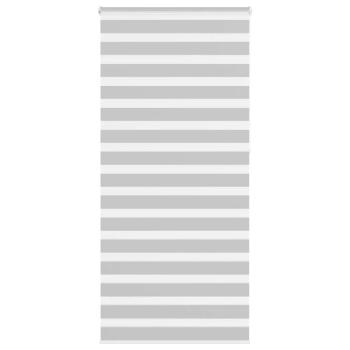 ARDEBO.de - Zebrarollo Hellgrau 105x230 cm Stoffbreite 100,9 cm Polyester