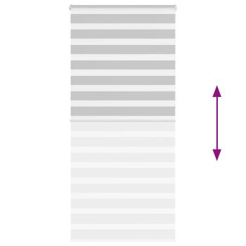 Zebrarollo Hellgrau 105x230 cm Stoffbreite 100,9 cm Polyester