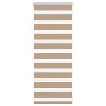 ARDEBO.de - Zebrarollo Sandbraun 60x100 cm Stoffbreite 55,9 cm Polyester