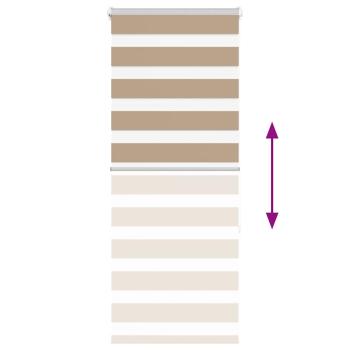 Zebrarollo Sandbraun 60x150 cm Stoffbreite 55,9 cm Polyester