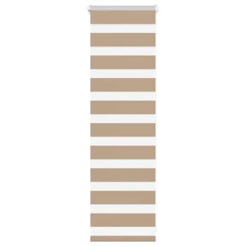 ARDEBO.de - Zebrarollo Sandbraun 50x100 cm Stoffbreite 45,9 cm Polyester