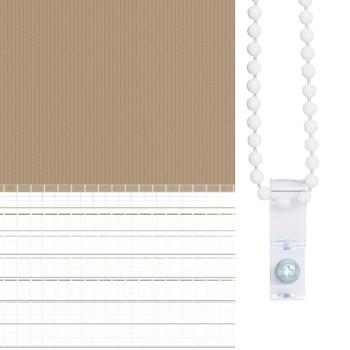 Zebrarollo Sandbraun 50x100 cm Stoffbreite 45,9 cm Polyester