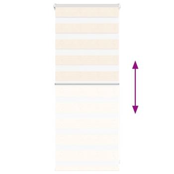 ARDEBO.de - Zebrarollo Marmorbeige 60x100 cm Stoffbreite 55,9 cm Polyester