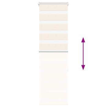 Zebrarollo Marmorbeige 50x150 cm Stoffbreite 45,9 cm Polyester