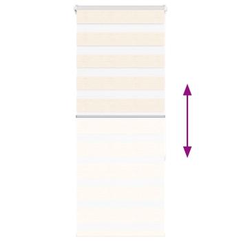 Zebrarollo Marmorbeige 60x150 cm Stoffbreite 55,9 cm Polyester