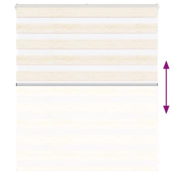Zebrarollo Marmorbeige 120x100cm Stoffbreite 115,9 cm Polyester