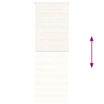 Zebrarollo Marmorbeige 85x200 cm Stoffbreite 80,9 cm Polyester