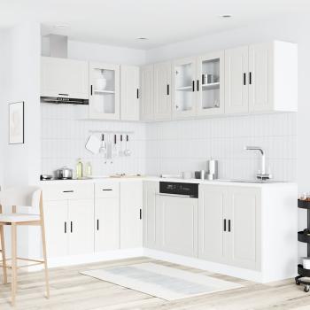 11-tlg. Küchenschrank-Set Porto Weiß Holzwerkstoff