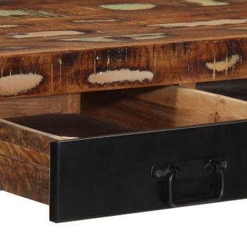 Schreibtisch Mehrfarbig 100x50x75 cm Massivholz Altholz