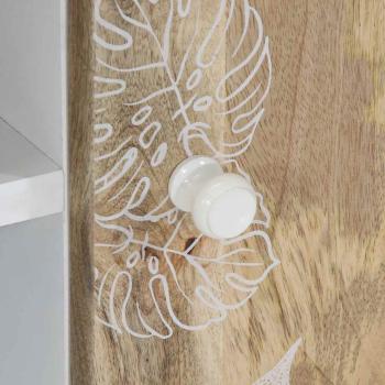 TV-Schrank 80x31,5x46 cm Massivholz Mango