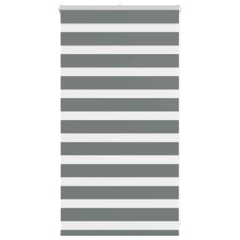 ARDEBO.de - Zebrarollo Dunkelgrau 90x100 cm Stoffbreite 85,9 cm Polyester