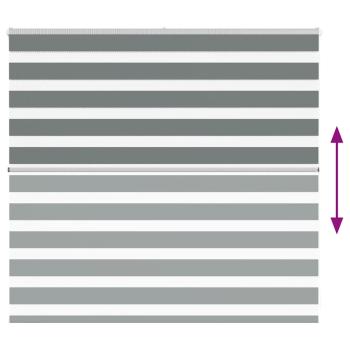 Zebrarollo Dunkelgrau 160x100 cm Stoffbreite 155,9 cm Polyester