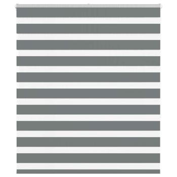 ARDEBO.de - Zebrarollo Dunkelgrau 125x150 cm Stoffbreite 120,9 cm Polyester