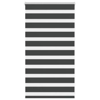 ARDEBO.de - Zebrarollo Schwarz 80x100 cm Stoffbreite 75,9 cm Polyester