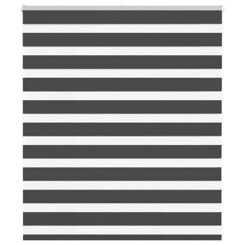 ARDEBO.de - Zebrarollo Schwarz 120x100 cm Stoffbreite 115,9 cm Polyester