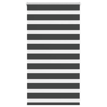 ARDEBO.de - Zebrarollo Schwarz 90x100 cm Stoffbreite 85,9 cm Polyester