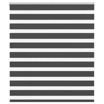 ARDEBO.de - Zebrarollo Schwarz 120x150 cm Stoffbreite 115,9 cm Polyester