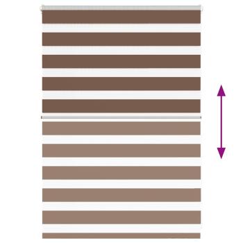 Zebrarollo Braun 115x100 cm Stoffbreite 110,9 cm Polyester