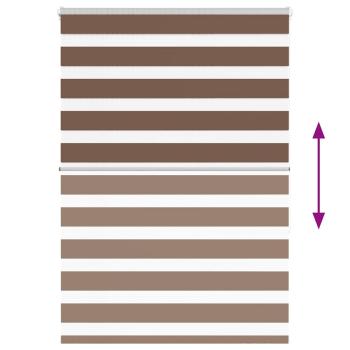 Zebrarollo Braun 105x150 cm Stoffbreite 100,9 cm Polyester